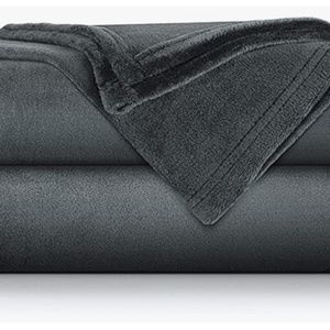 NEW 50"x60"  Soft Fleece Throw Blanket Grey